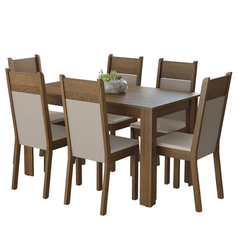 MADESA - Juego de Comedor Bahamas con 6 Sillas