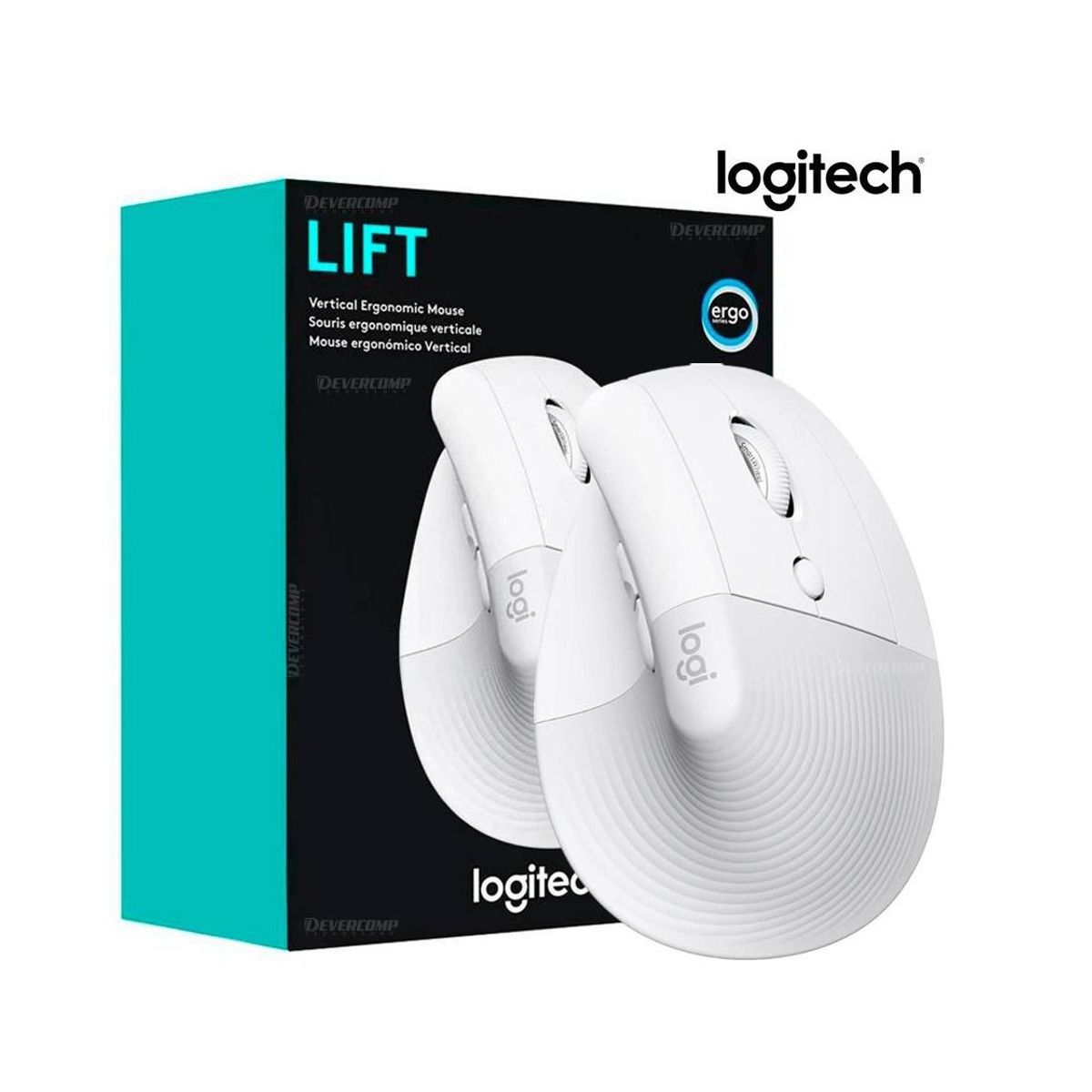 LOGITECH - Mouse Logitech Lift Vertical Wireless Bluetooth Blanco