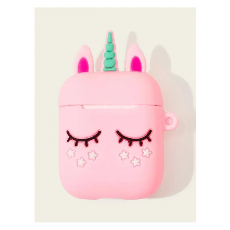 GENERICO - CASE AIRPOD UNICORNIO ROSA SILICONA