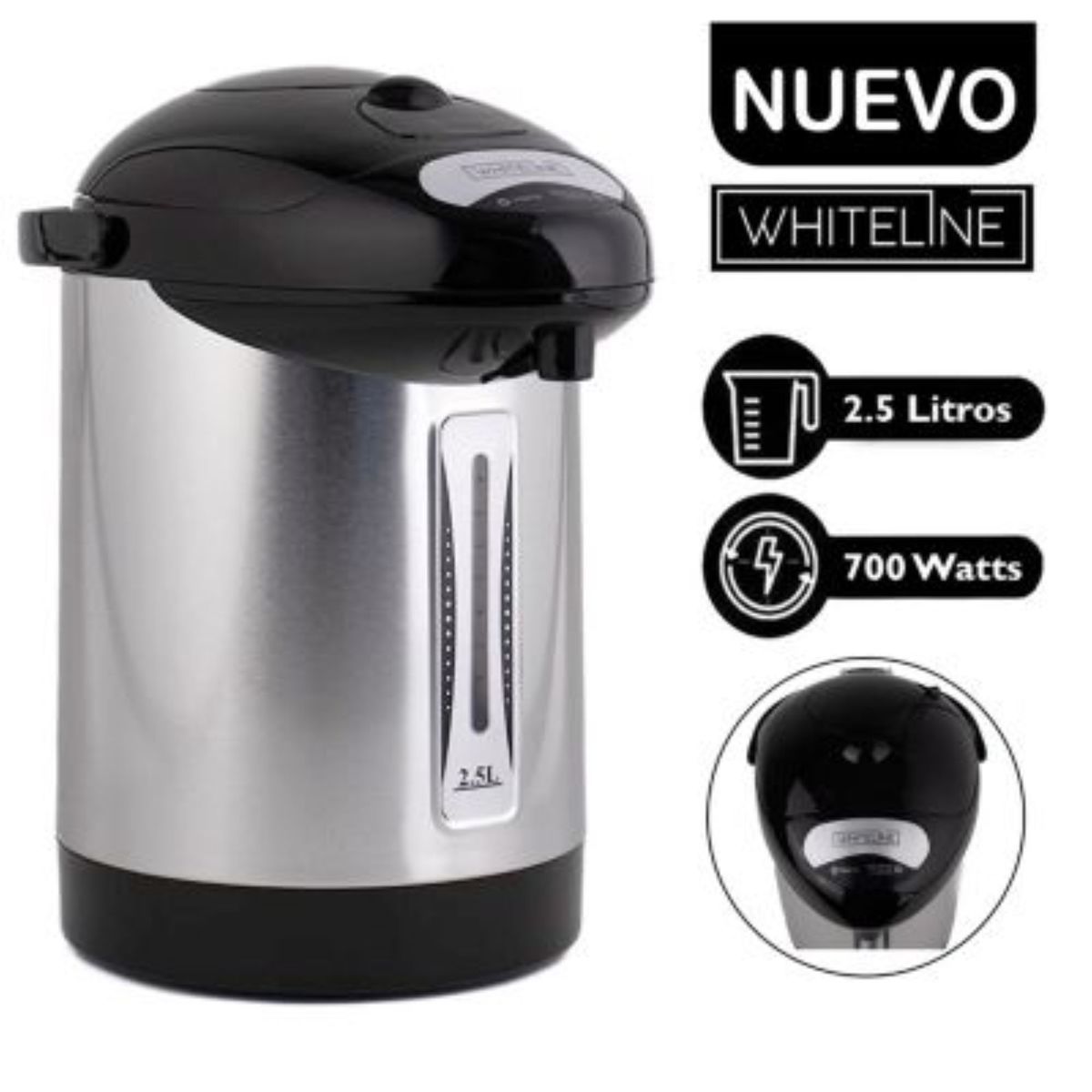 WHITELINE - Termohervidor Whiteline 2.5 Litros