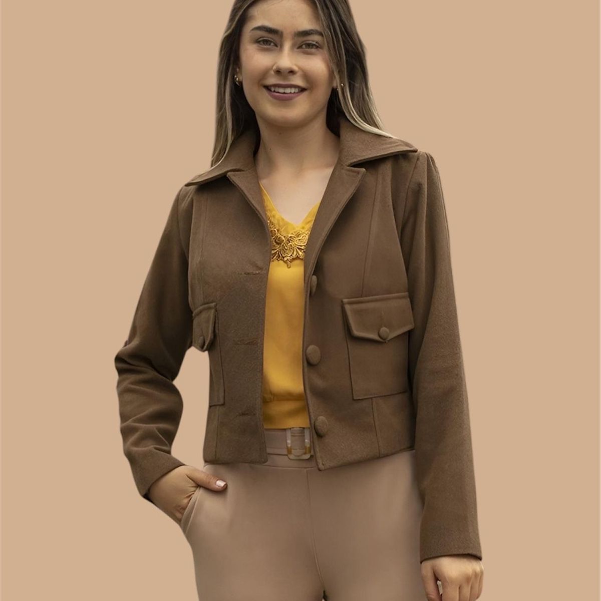 NANCY'S COLLECTION - Abrigo de paño Mujer Nancys Collection