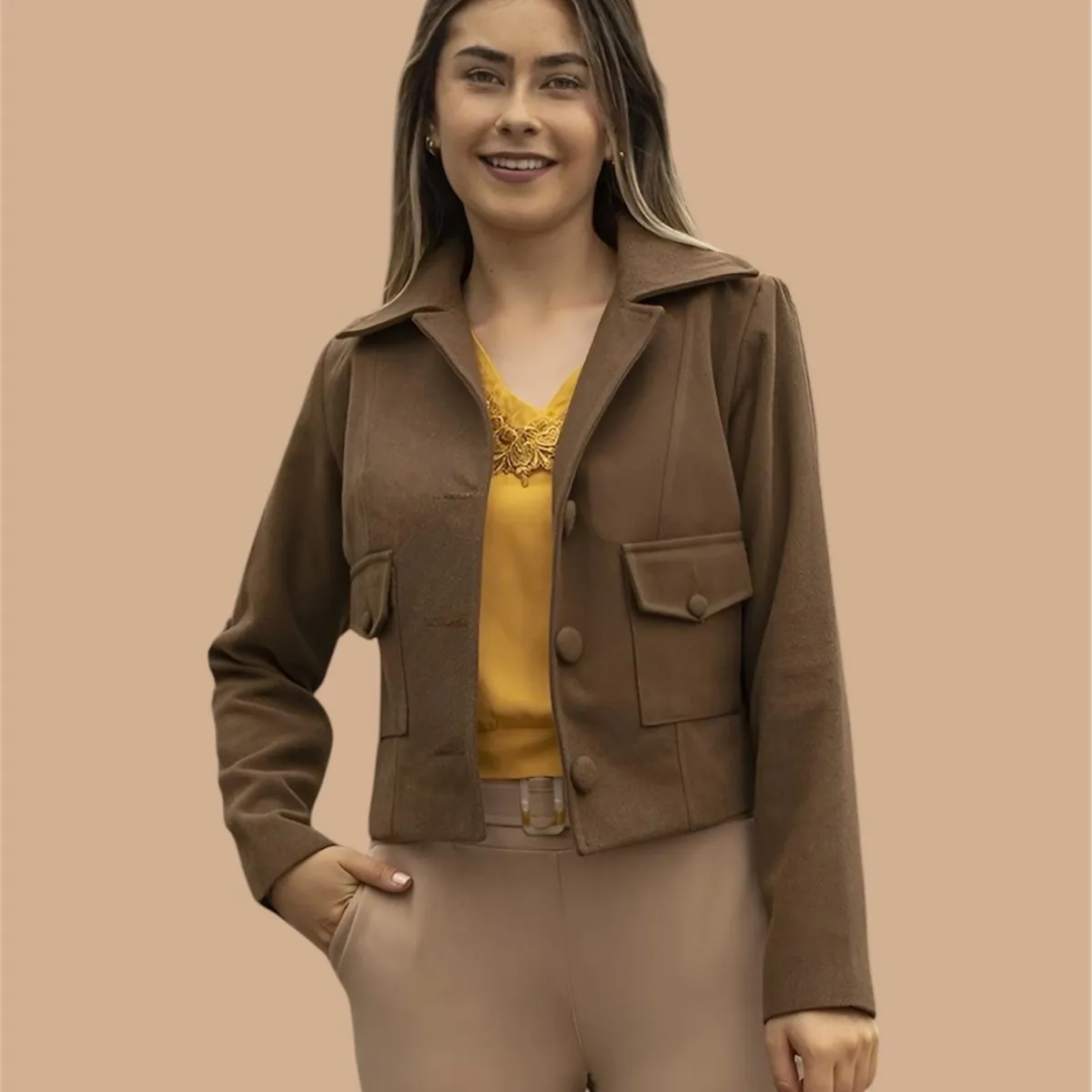 NANCY'S COLLECTION - Abrigo de paño Mujer Nancys Collection