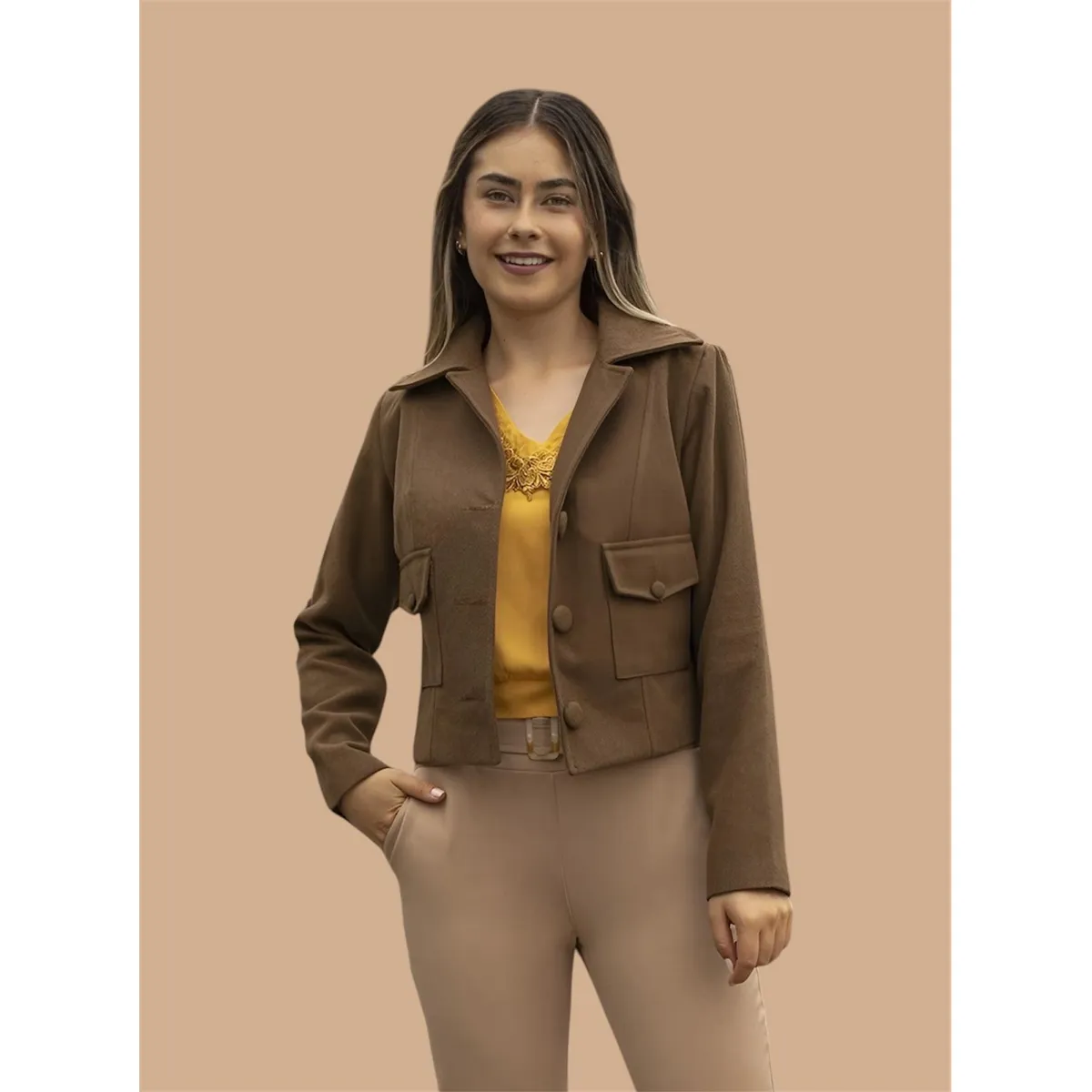 NANCY'S COLLECTION - Abrigo de paño Mujer Nancys Collection