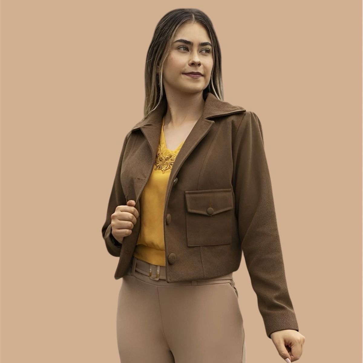 NANCY'S COLLECTION - Abrigo de paño Mujer Nancys Collection