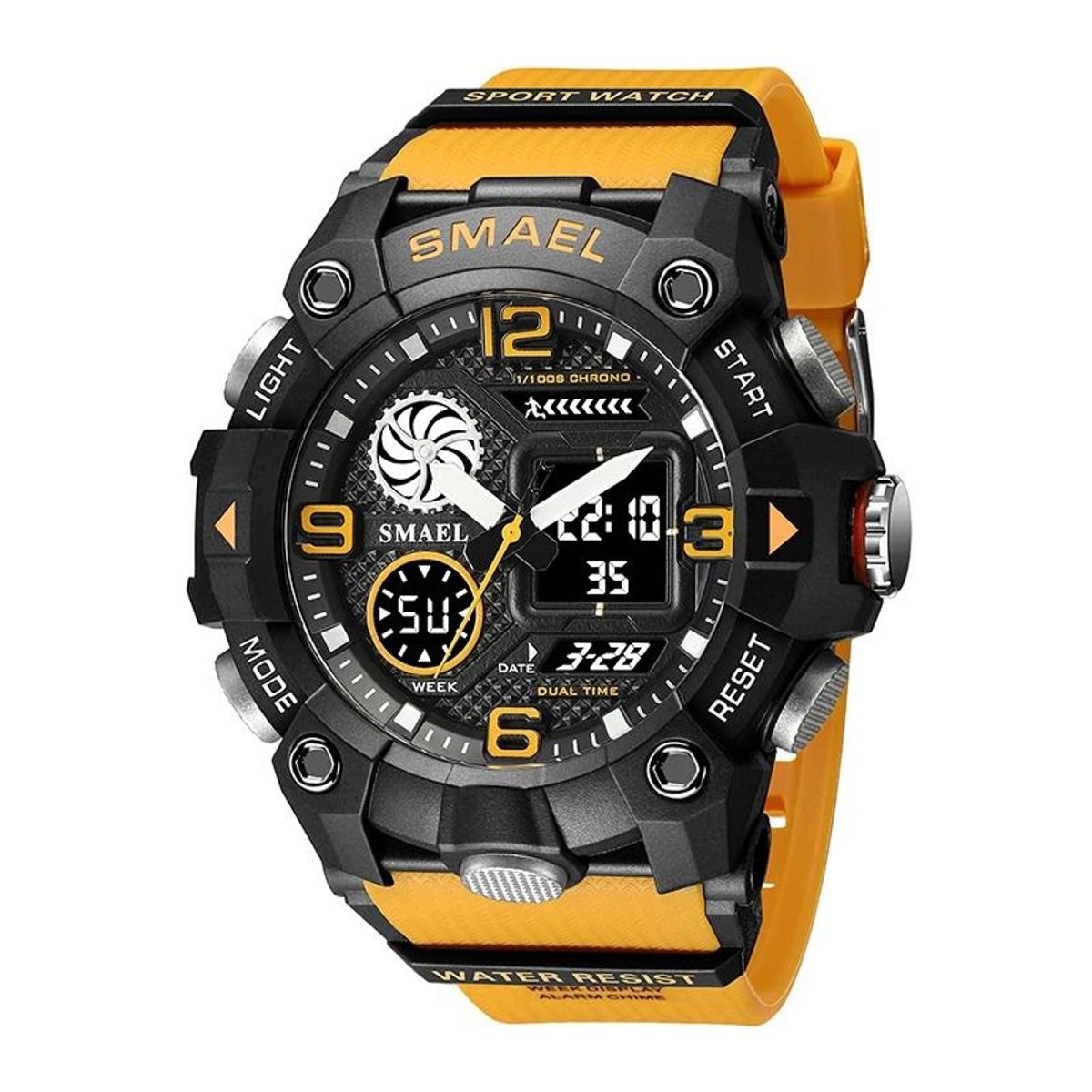 SMAEL - Reloj Deportivo SMAEL 8055 Resina Doble Horario