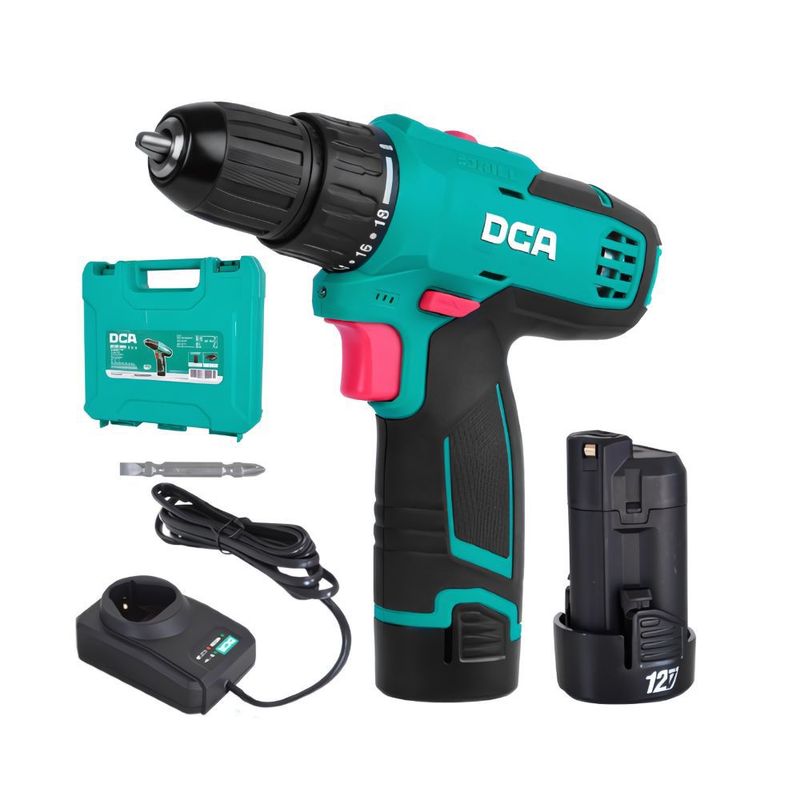 DCA - Taladro Atornillador Inalámbrico 12V 20Ah  ADJZ1202 TYPE E DCA