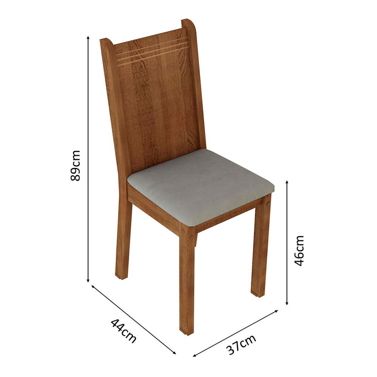 MADESA - Kit 4 Sillas de Comedor Madesa 4290