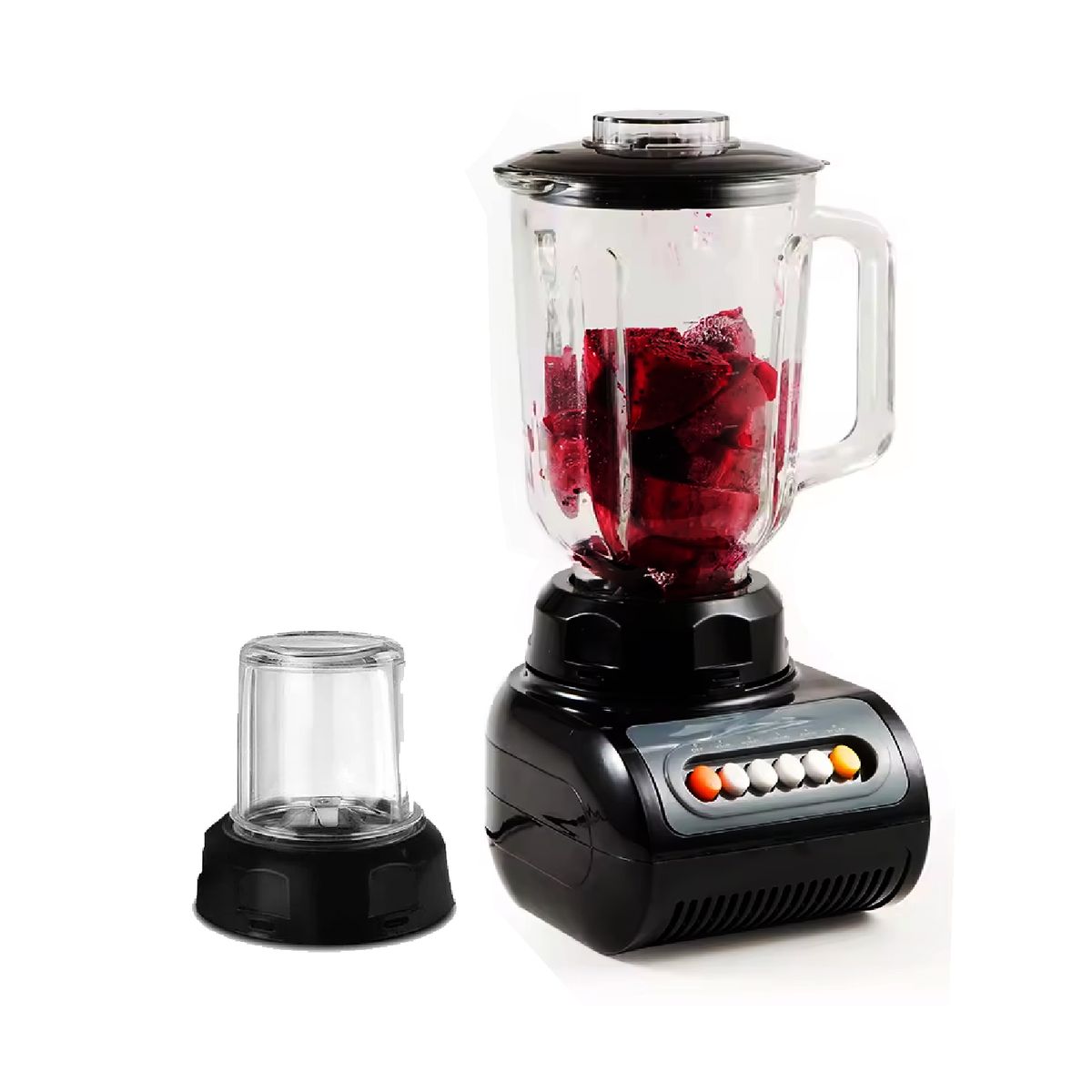 NATIONALIZER - Licuadora Nationalizer 400 W Vaso de Vidrio NT-880G - Negro