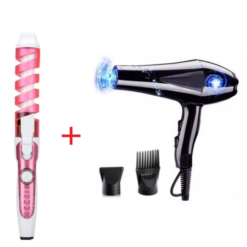 GENERICO - Pack Secadora + Rizadora Cabello