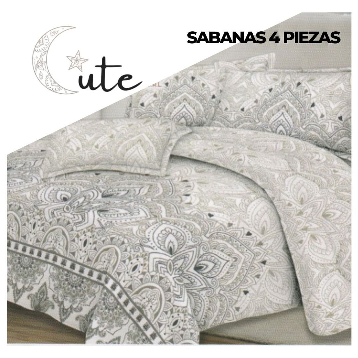 CUTE - JUEGO DE SÁBANAS QUEEN