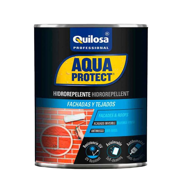QUILOSA - Hidro-Repelente Pared y Tejados, Antisalitre 5 lts - Transparente