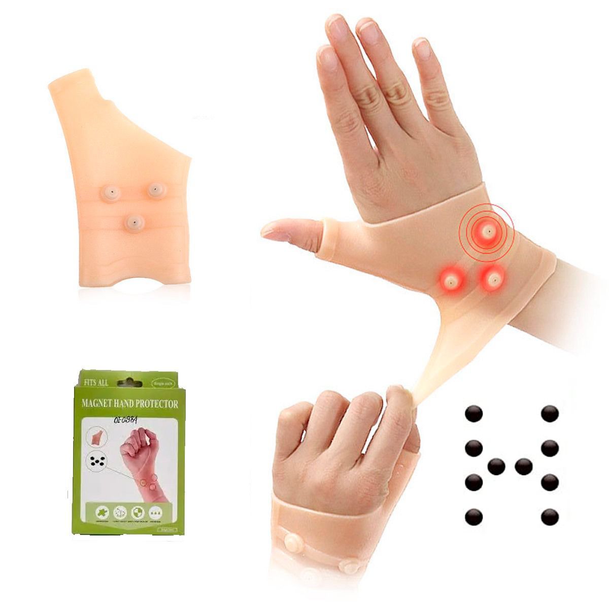 GENERICO - Protector de Muñeca Imán Fijo para Esguince