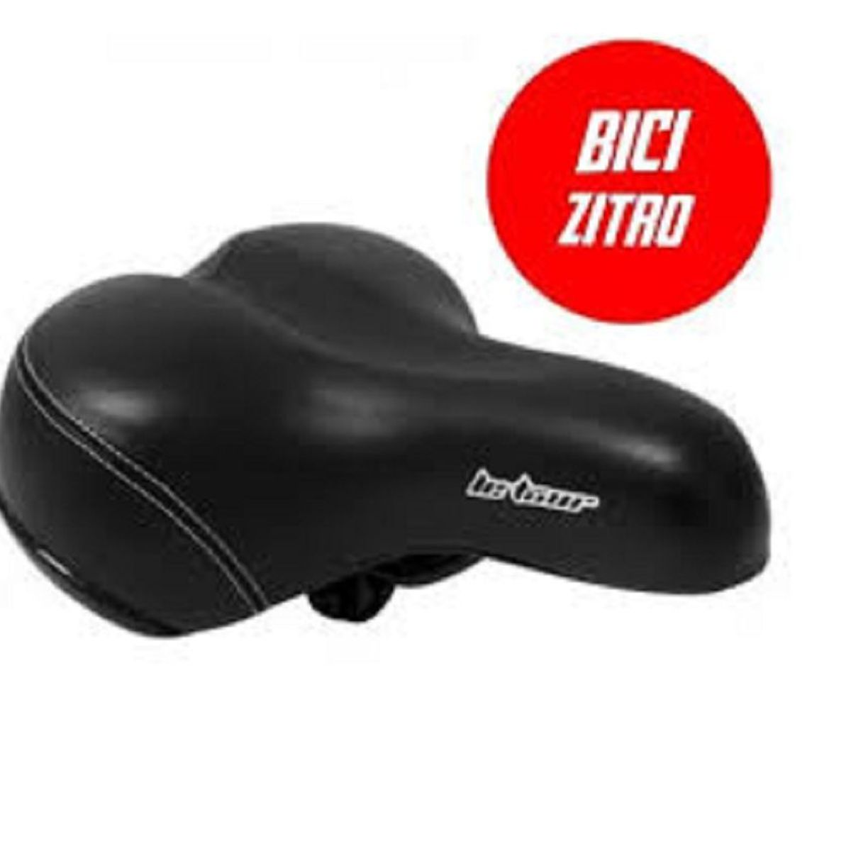 GENERICO - ASIENTO ANCHO CON RESORTES PARA BICICLETA