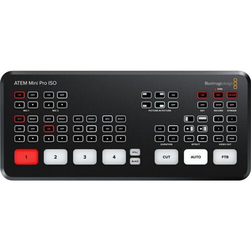 BLACKMAGIC DESIGN - Blackmagic Design ATEM MiniPro ISO HDMI Conmutador transmisión en vivo
