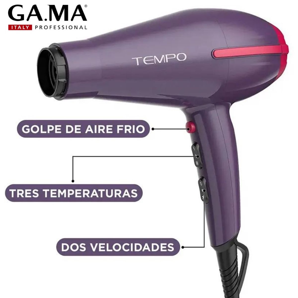 GAMA - SECADORA TEMPO CERAMIC 2200W