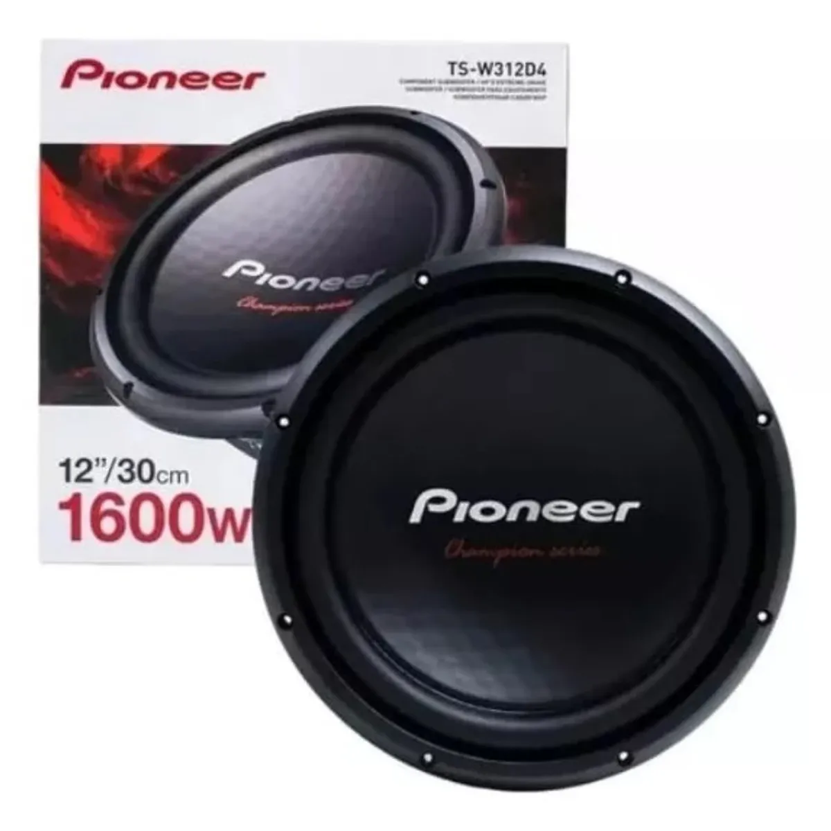 PIONEER - Subwoofer Pioneer 12" Pulgadas 1600W 2 Bobina TS-W312D4