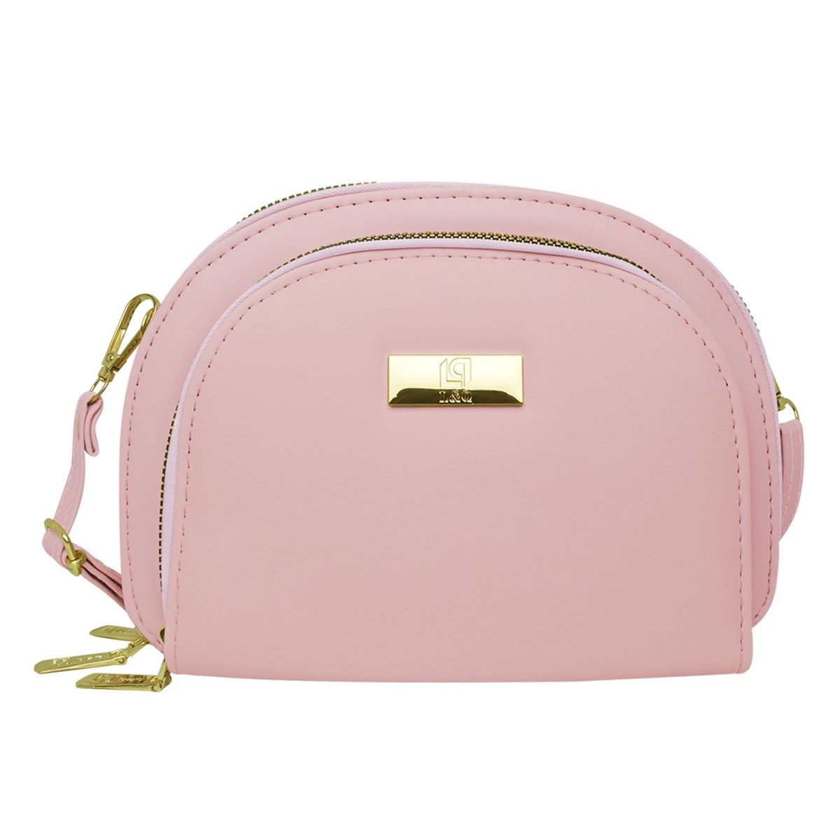 BUYPAL - Bolso Bandolero 3 Compartimentos CARTERA-B6112-ROSADO