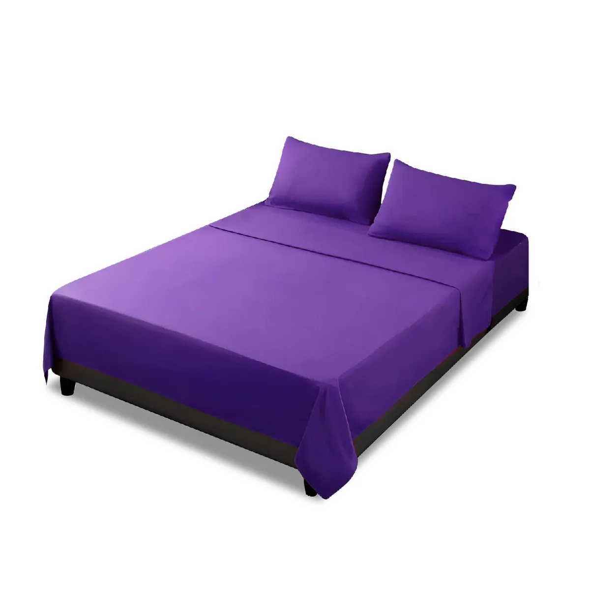 GENERICO - Juego De Sábana Okaeri 2 Plazas - Purpura