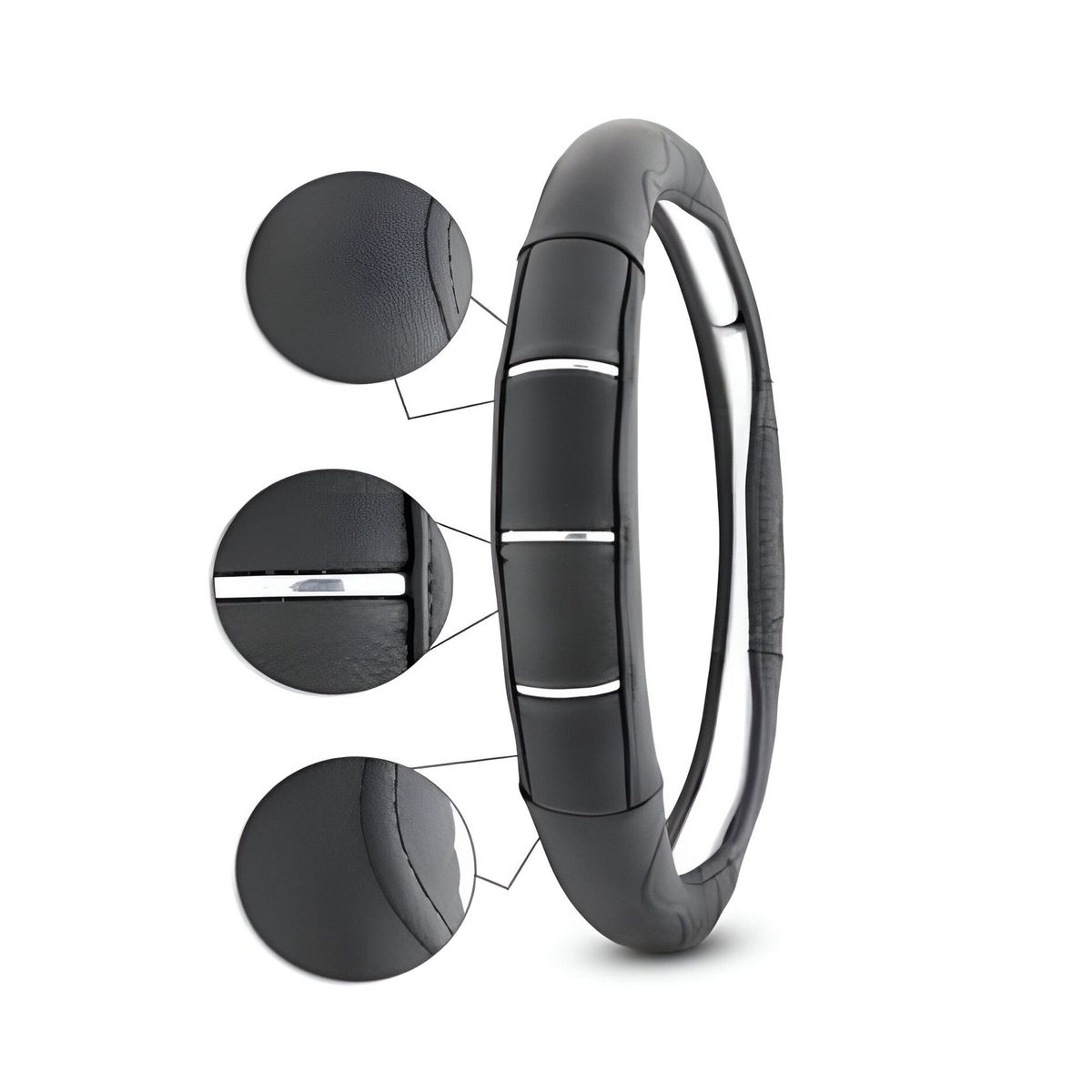 GENERICO - Funda Forro De Timon en Cuero Diseño Exclusivo