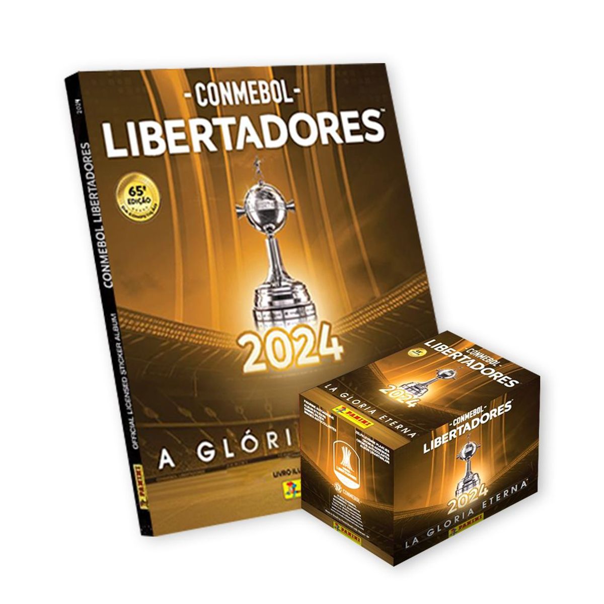 PANINI - Copa Libertadores 2024, 1 álbum tapa dura + 1 cajita