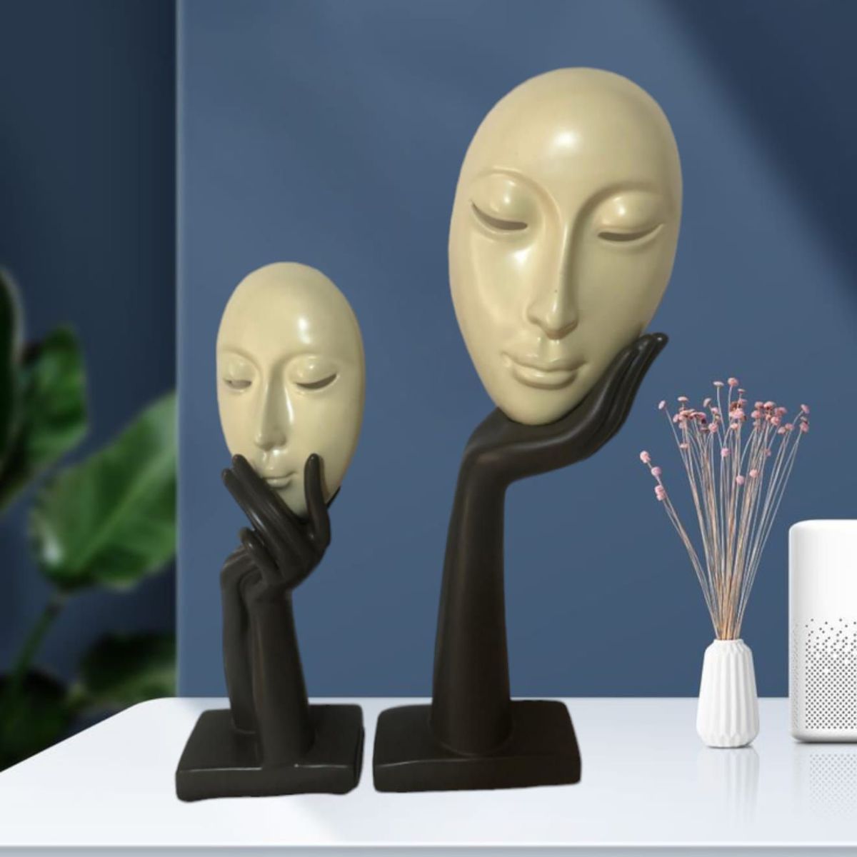 GENERICO - Escultura Mascara de Dama Abstracta