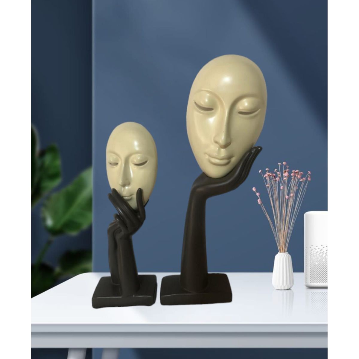 GENERICO - Escultura Mascara de Dama Abstracta