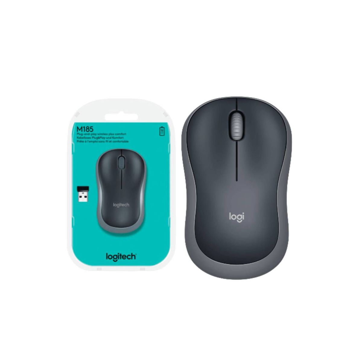 LOGITECH - MOUSE INALAMBRICO LOGITECH M185 GRIS
