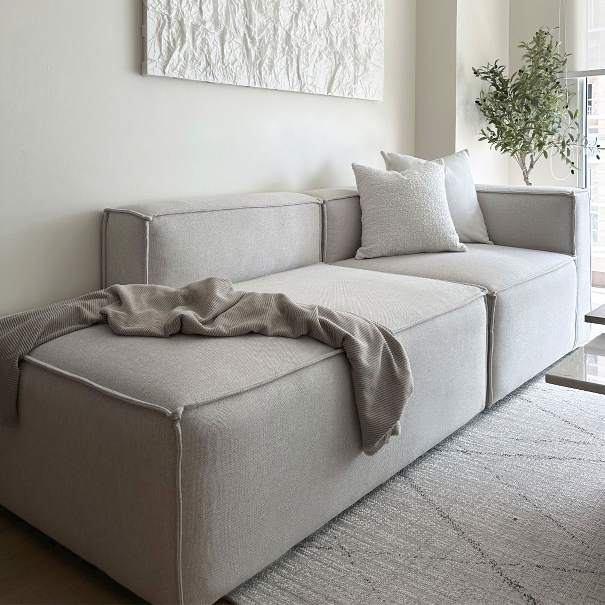 DECORATI - Sofá Seccional Harmony 2 cuerpos