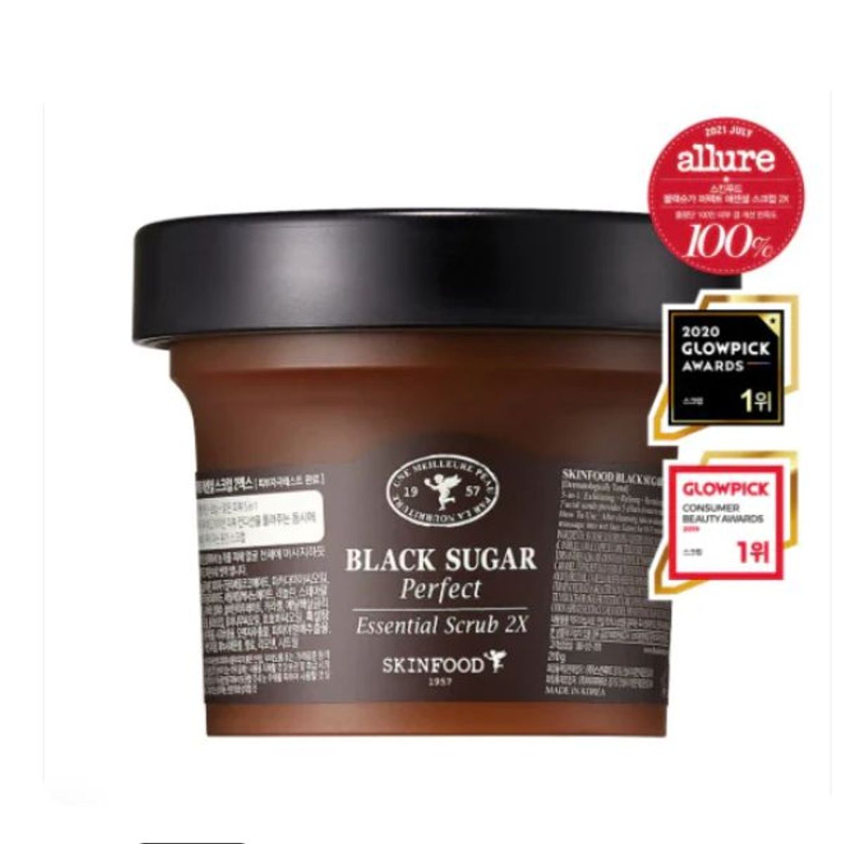 SKIN FOOD - SKINFOOD - BLACK SUGAR PERFECT ESSENTIAL SCRUB 2X_.