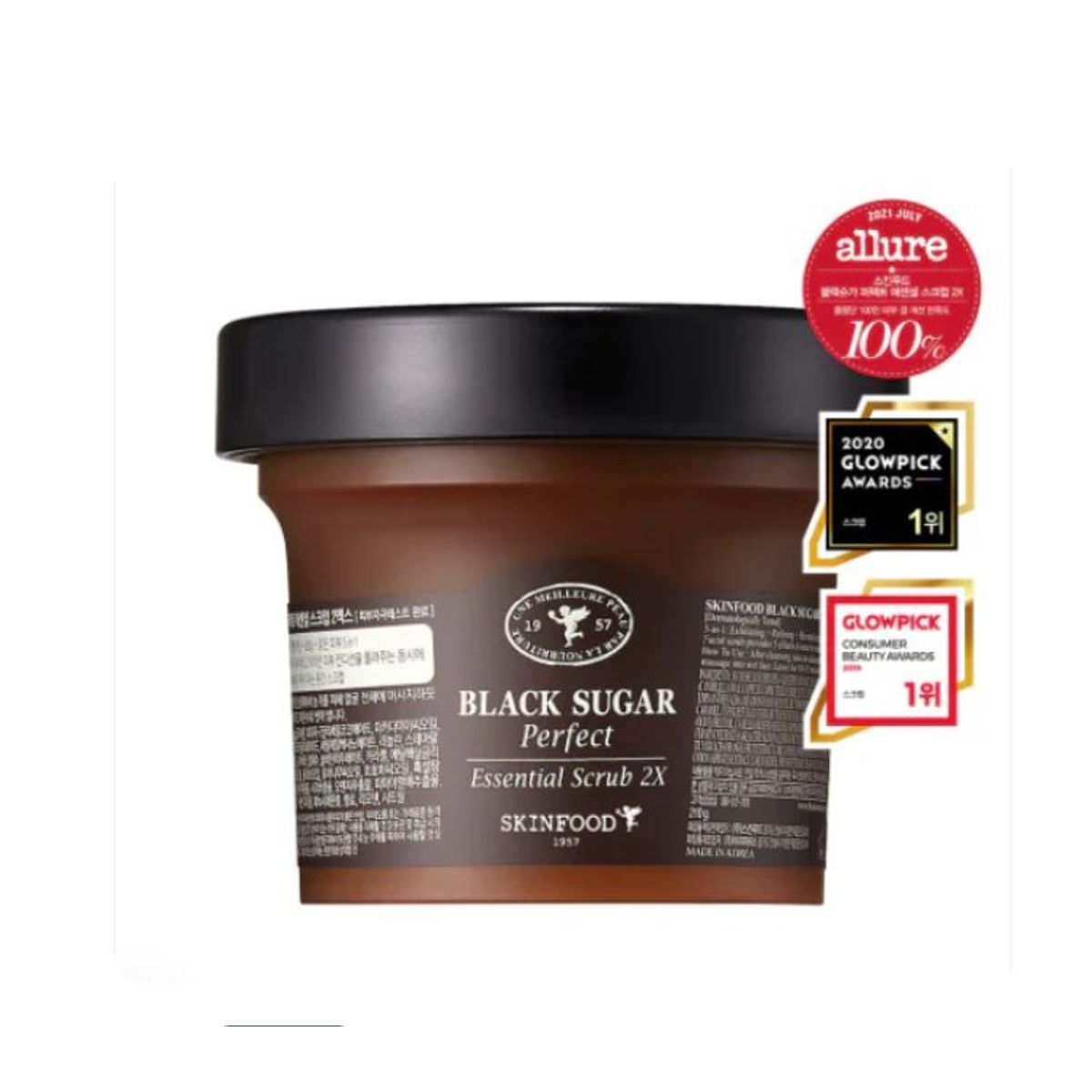 SKIN FOOD - SKINFOOD - BLACK SUGAR PERFECT ESSENTIAL SCRUB 2X_.