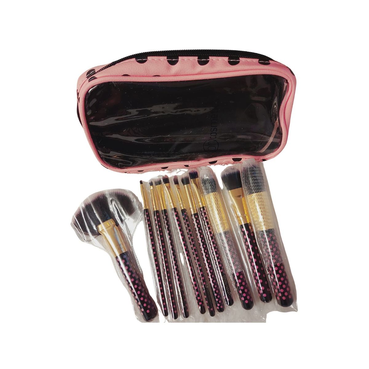 GENERICO - JUEGO DE BROCHAS PARA MAQUILLAJE DE 11pzas