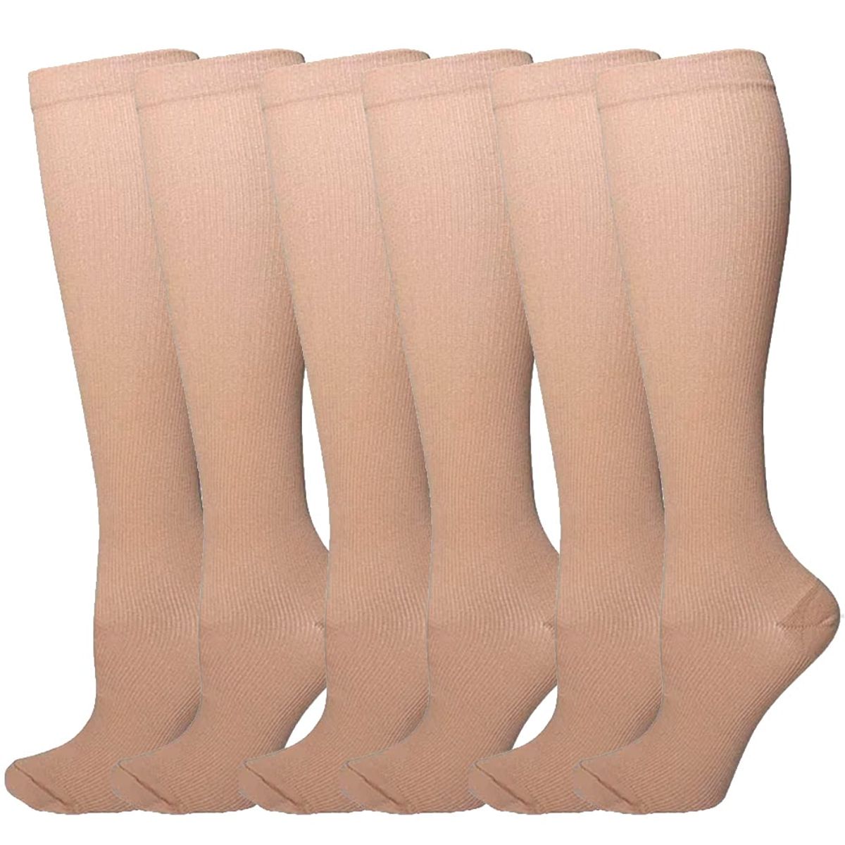 GENERICO - 3 Pack Medias Compresión Largas 15-20 mmhg Varices