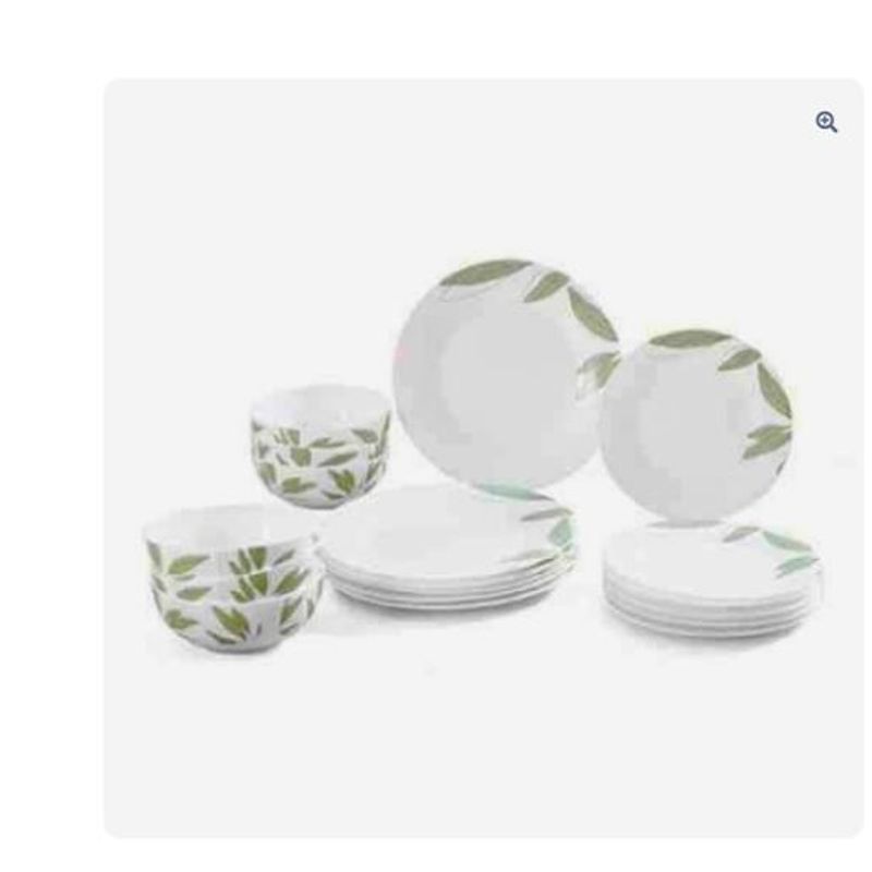 BEHOME - Set 18 Platos Colección Victoria Ecovidrio Behome