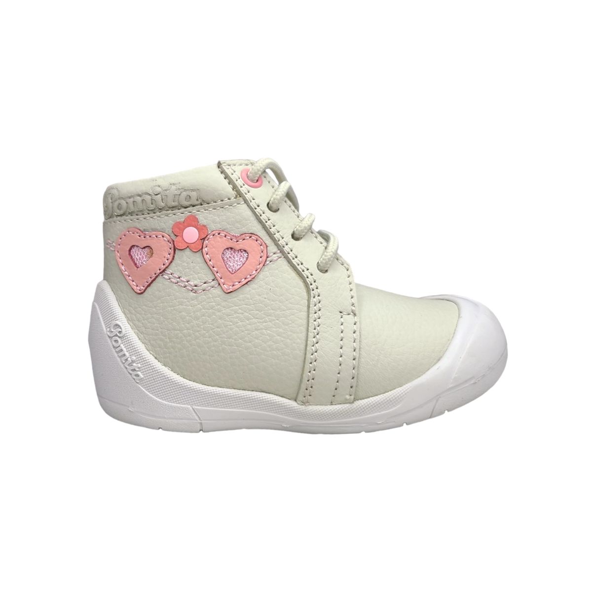 GENERICO - Botín corazón semi-ortopédico gateador Pibe Pasador Hueso para bebé