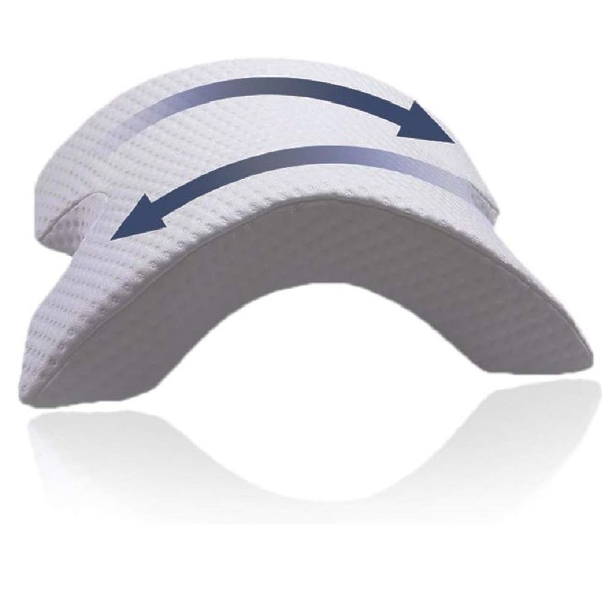 GENERICO - Almohada multifunción rígida viscoelástica de brazo arqueado.