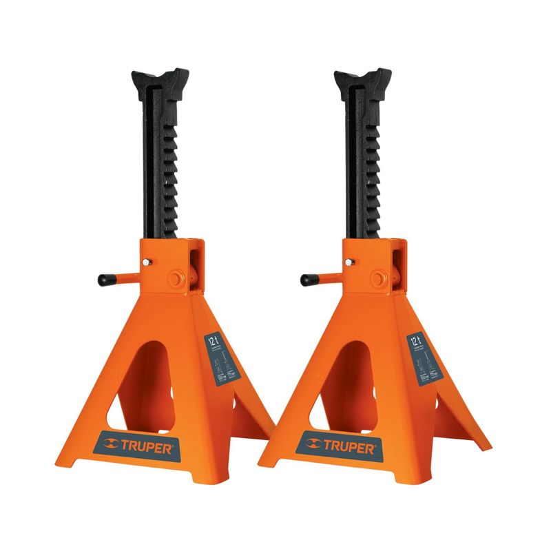 TRUPER - Caballete de 12 toneladas 2 piezas torre para auto Truper