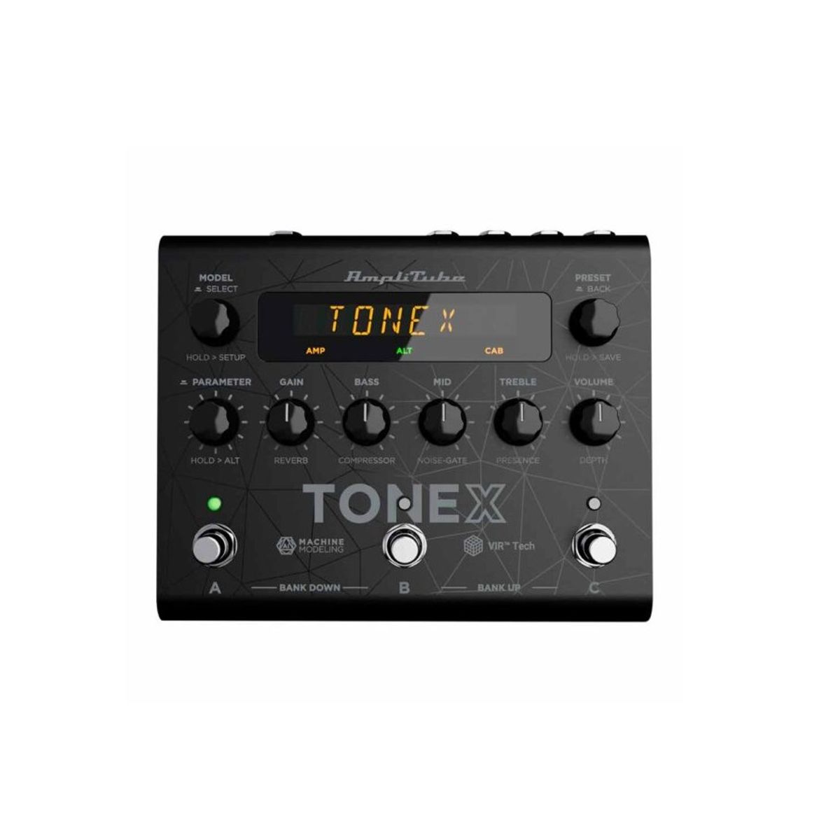 IK MULTIMEDIA - Pedal de efecto AmpliTube Modelador Gabinete TONEX negro