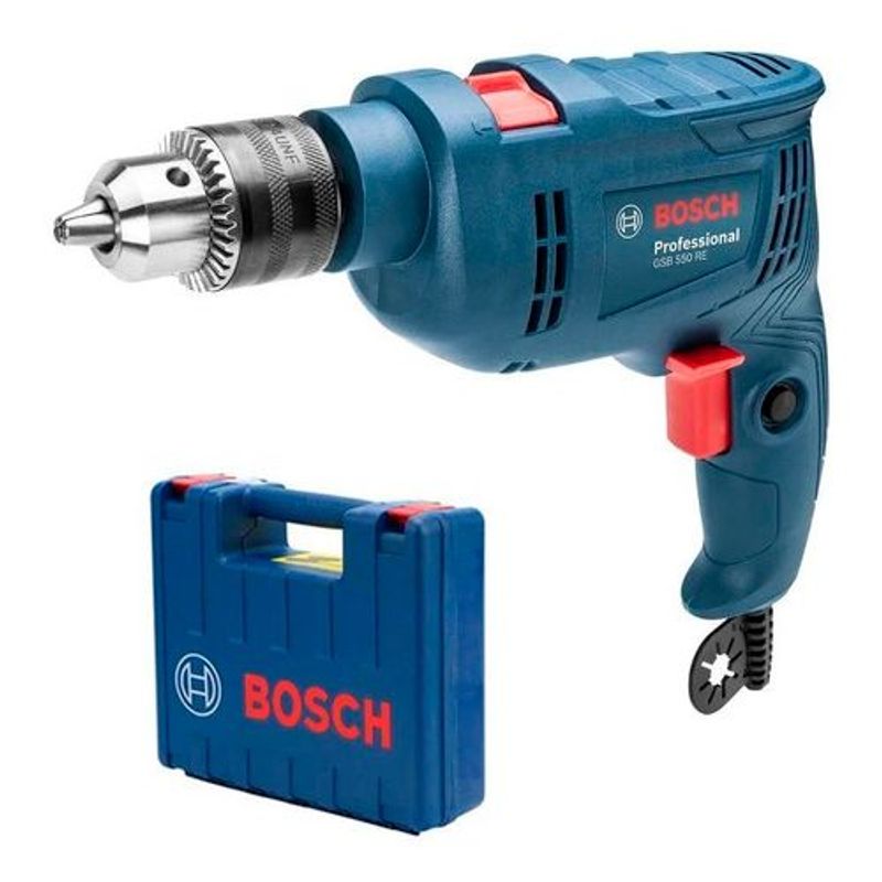 BOSCH - TALADRO PERCUTOR 12 550W BOSCH GSB 550 RE PROFESSIONAL