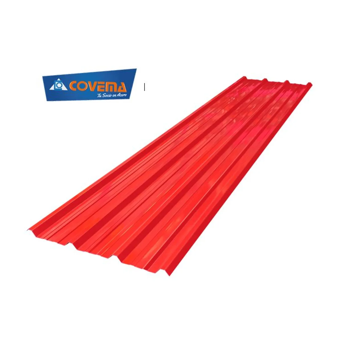 COVEMA - Techo Aluzinc TR4 Rojo - 108mts x 600mts x 030mm