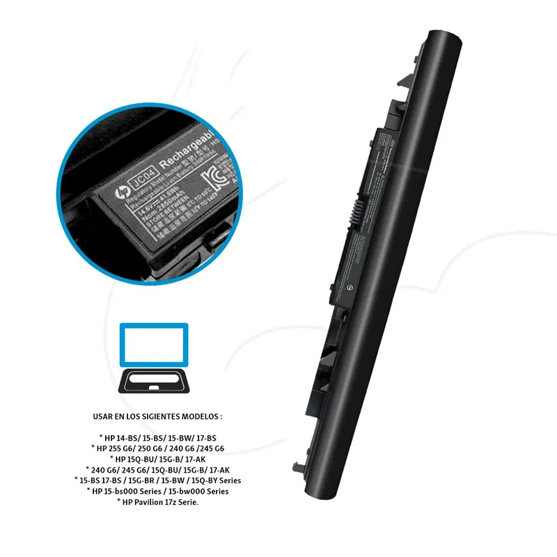 OEM - Batería Hp Jc04 Jc03 240 G6 Hp 250 G6 Hp 255 G6 15-bs 15-bw