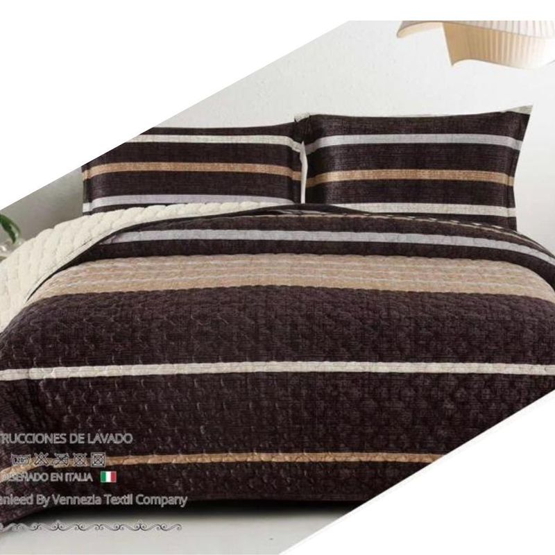 VENEZIA - CUBRECAMA VICENZA CON CARNERO DE 2 PLAZAS