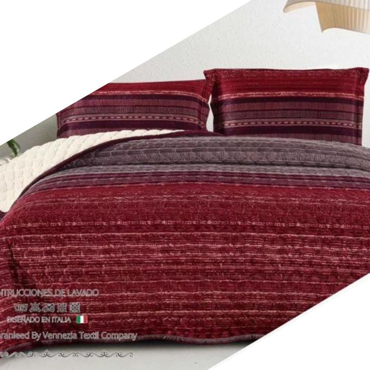 VENEZIA - CUBRECAMA VICENZA CON CARNERO DE 2 PLAZAS