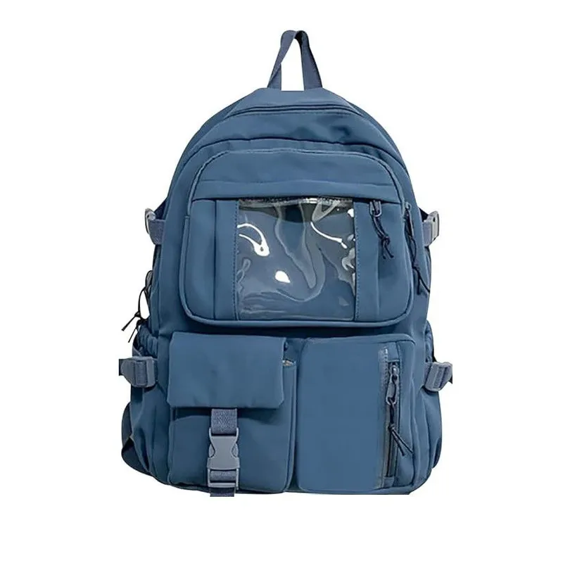 GENERICO - Mochila Multiusos Bolsillo Transparente Kawai