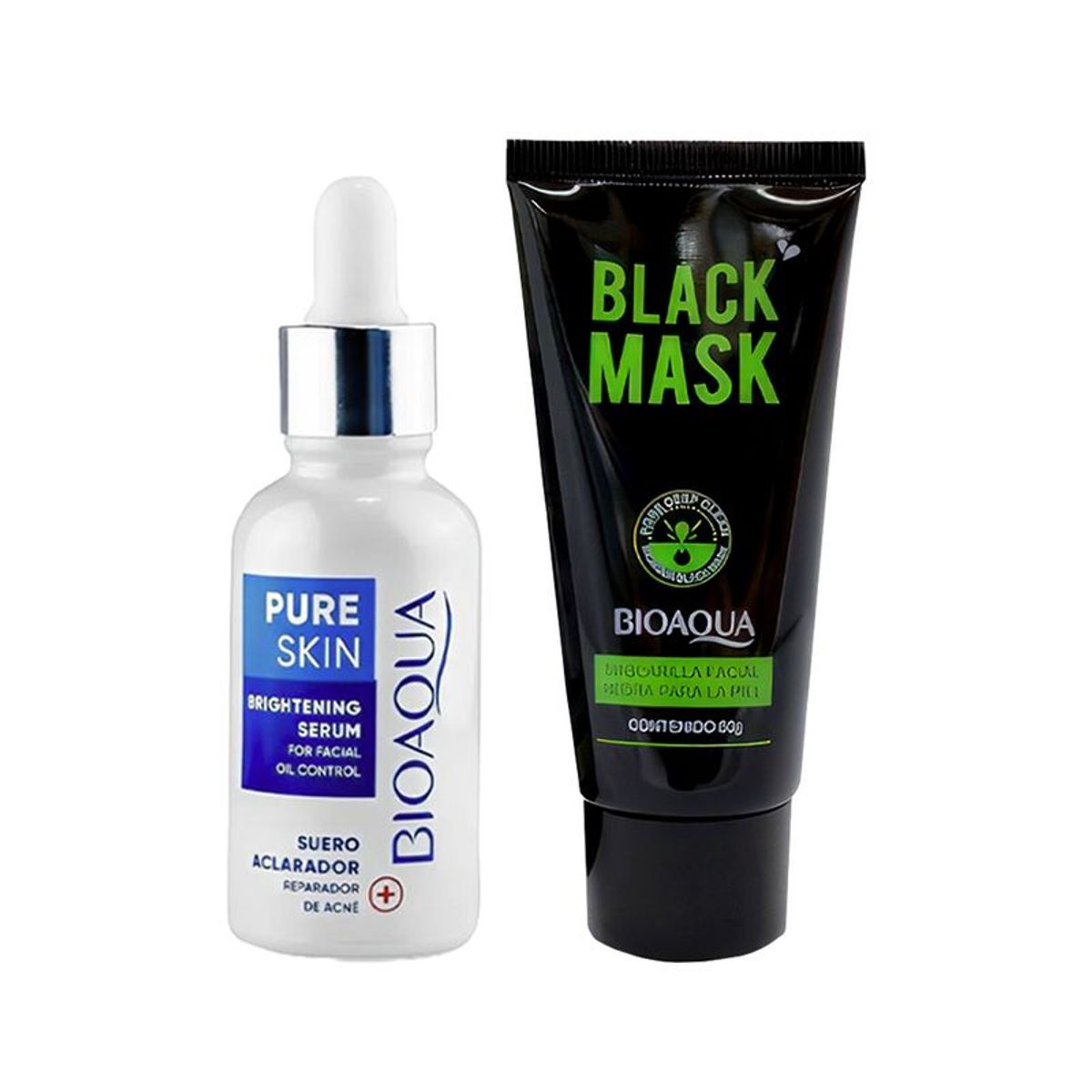 BIOAQUA - Mascarilla Negra + Serum Antiacne Pure Skin Bioaqua