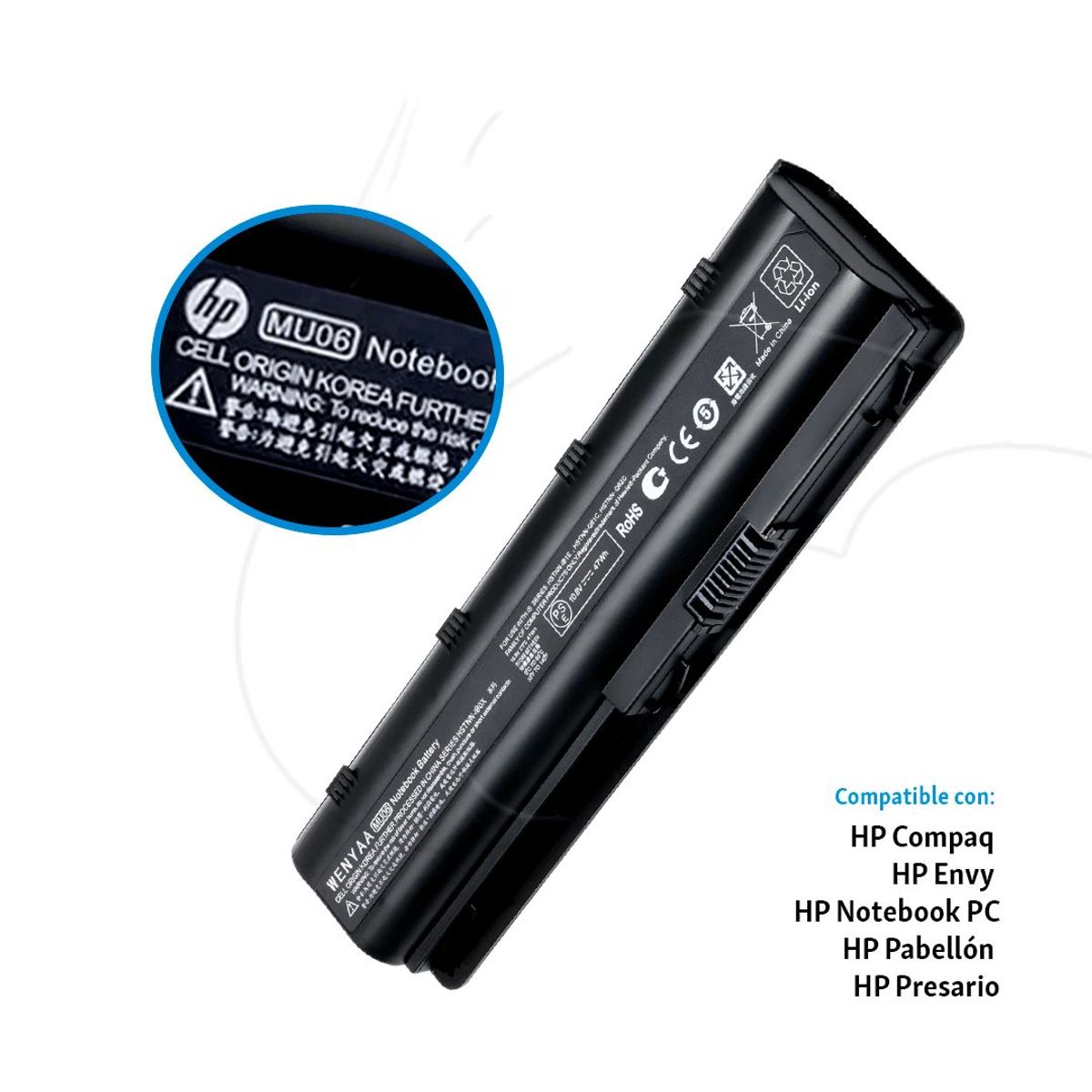 OEM - Bateria Hp Compaq Cq43 Cq42 Hp 450 Hp 1000 Mu06 - Mu09