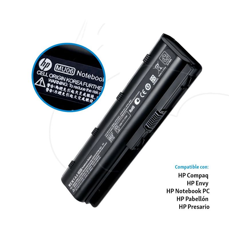 OEM - Bateria Hp Compaq Cq43 Cq42 Hp 450 Hp 1000 Mu06 - Mu09