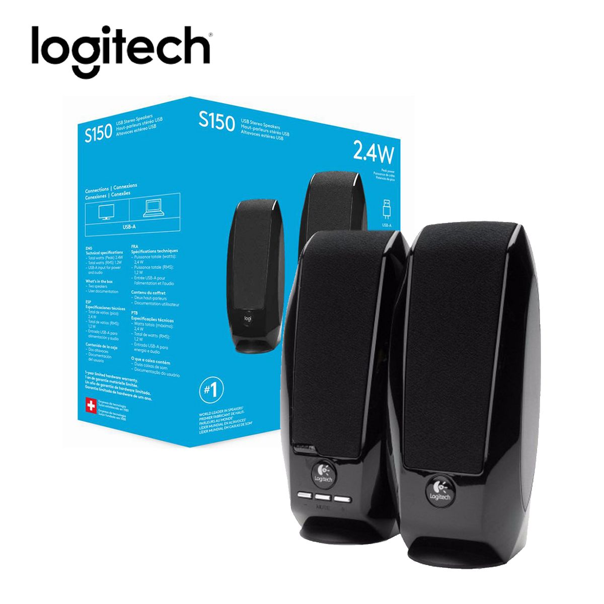 LOGITECH - Parlante Logitech S-150 Usb Black Retail Box