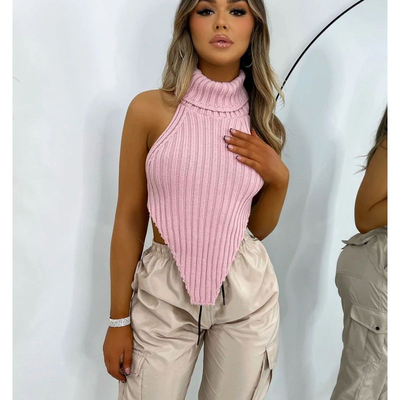 GENERICO - GUI356-15 Sueter de Hilo para Dama Guisela TT color Rosado