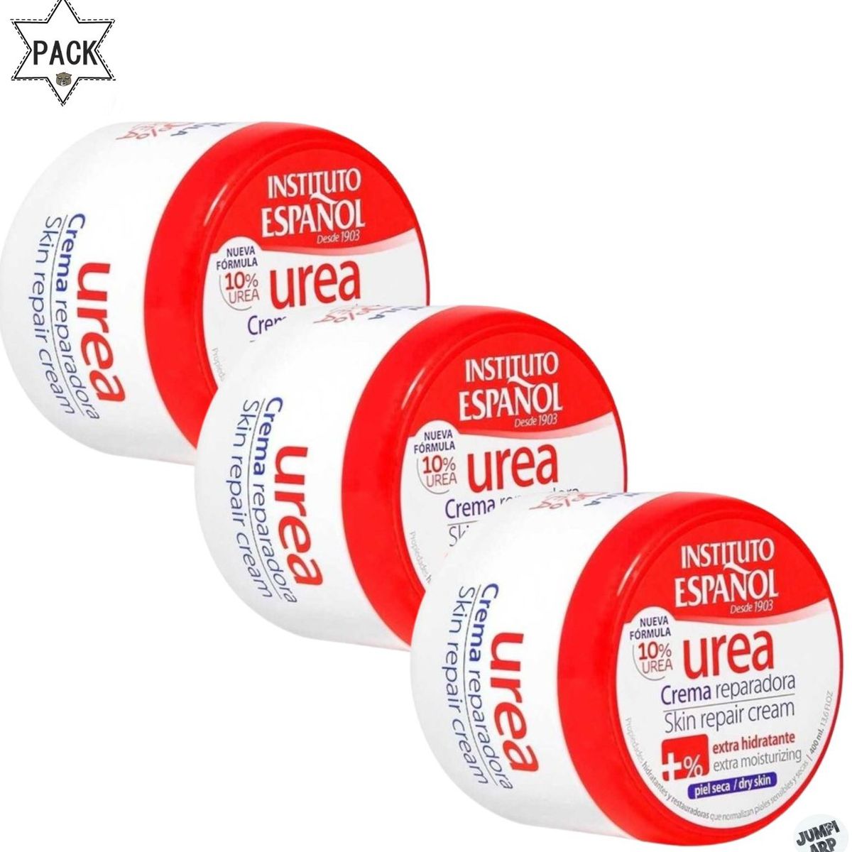  - Pack 3 Und Instituto Español Urea 10% Crema Reparadora 1200ml