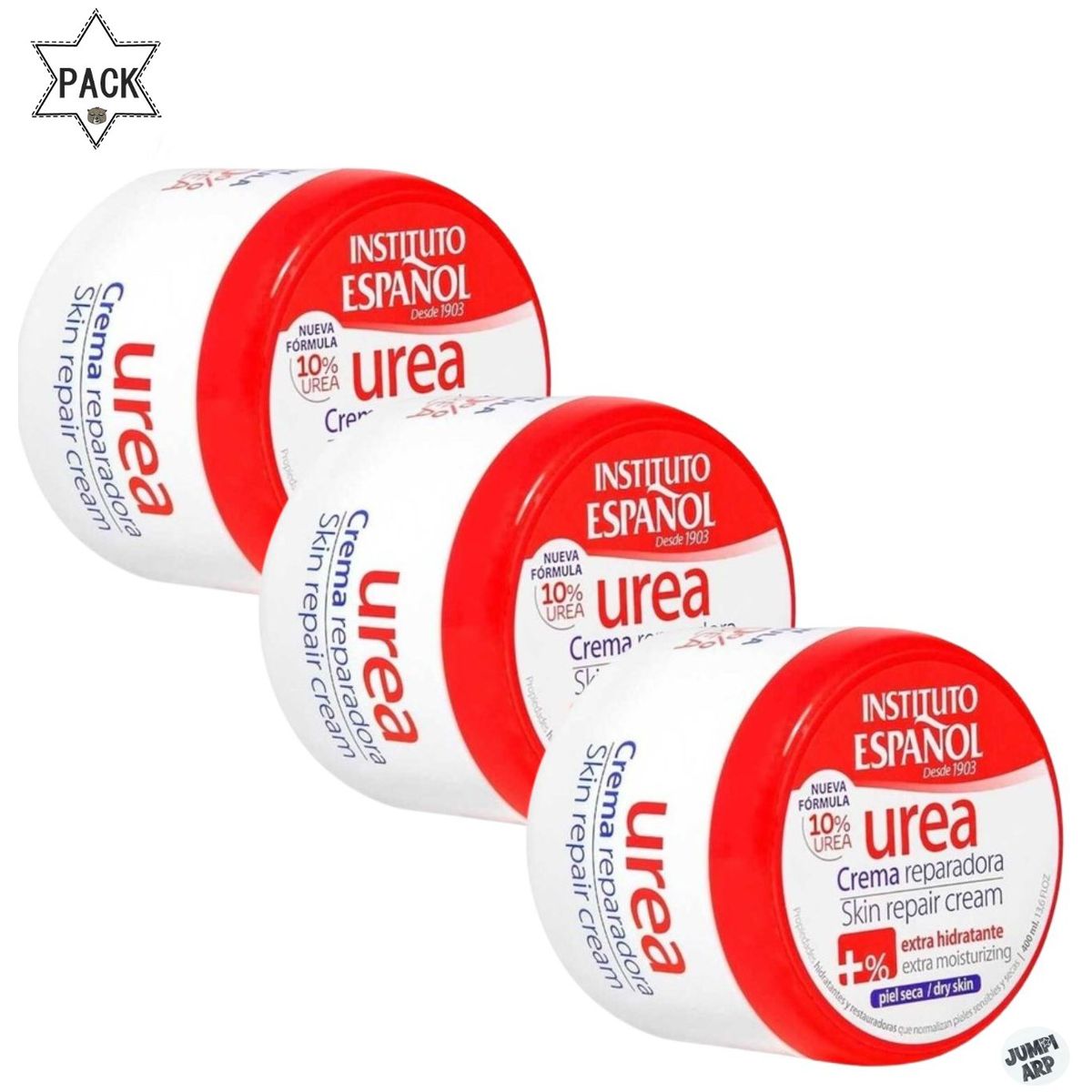  - Pack 3 Und Instituto Español Urea 10% Crema Reparadora 1200ml